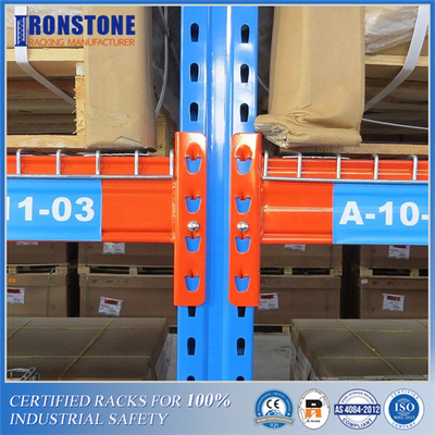 جودة  EURO 50mm Pitch Warehouse Pallet Rack Systems مصنع