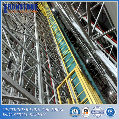 ASRS Crane Racking نظام التخزين الذكي للمستودع الذي يعمل على مدار السنة