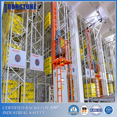 ASRS Crane Racking نظام التخزين الذكي للمستودع الذي يعمل على مدار السنة
