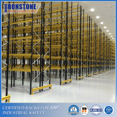 التشغيل الآمن لنظام VNA Steel Pallet Rack للتخزين عالي الكثافة