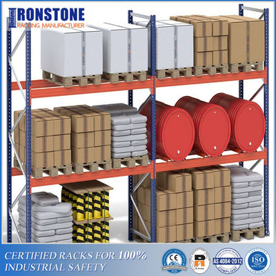 50mm Pitch Standard Warehosue رف حاويات انتقائي
